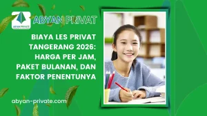 Biaya Les Privat Tangerang 2026: Harga Per Jam, Paket Bulanan, dan Faktor Penentunya